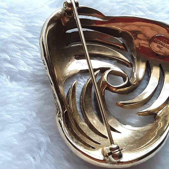 Les Bernard Rhinestone & Marcasite Brooch - Picture 5 of 7